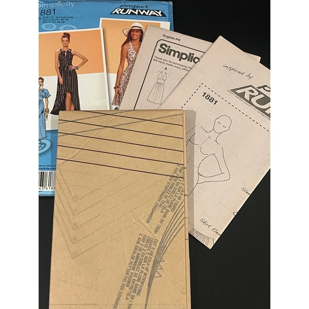 00175 - Simplicity 1881 Project Runway Misses Dresses Sewing Pattern‎ Size 6-14